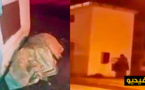 موقف مرعب في الناظور.. شاهدوا كيف دخل متشرد في موجة جنون بعد أن حاول حلاق المتشردين أن يحدثه