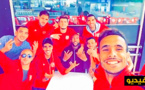 لاعبو فريق الفتح الناظوري يحتفلون بفوزهم على نغمات حتى لقيت اللي تبغيني عاد جيا تسولي فيا