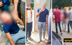  شاهدوا.. مواطنون يعتقلون لصاً متلبساً بسرقة فتاة قرب مقر ناظورسيتي وسط الناظور 