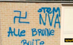 مجهولون يلطخون جدار مسجد ضواحي بروكسل بعبارات عنصرية 