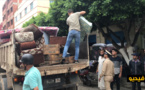 سلطات الناظور تجري حملة شعواء لتحرير الأرصفة والساحات من قبضة الفراشة والمحلات التجارية