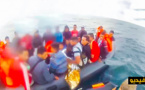 شاهدوا كيف اعترض الحرس المدني الإسباني قاربا للموت على متنه 12 مهاجرا سريا من المغرب