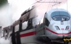 بالفيديو.. حريق يلتهم قطارا سريعا بين كولونيا وميونيخ وإجلاء المئات من الركاب
