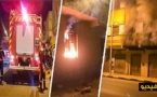 اندلاع حريق مهول بورش للحدادة ببني انصار وتأخر عناصر الوقاية المدنية يغضب الساكنة