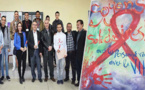 الناظور.. أطر وتلاميذ ثانوية طه حسين بأزغنغان يشاركون في يوم تحسيسي حول داء فقدان المناعة المكتسبة