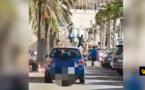 شاهدوا .. ثلاثة شبان مغاربة يقفزون داخل مقصورة شاحنة بمليلية املا في العبور الى الجنوب الإسباني