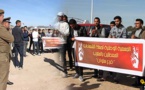 معطلو سلوان يحتجون أمام مقر "الوقاية المدنية" تزامنا مع احتفالها بيومها العالمي