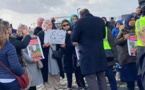 بروكسل.. العشرات من المسلمين يتظاهرون إحتجاجا على حظر الذبح الحلال
