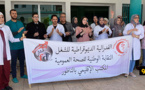 الطعام السيئ والعنف يخرجان الأطر الصحية بالحسني للاحتجاج ضد إدارة  المستشفى 