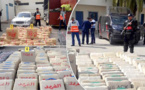 شاهدوا.. أمن الناظور يستعرض كمية المخدرات المقدرة بـ12.5 طن المحجوزة بجماعة إعزانن