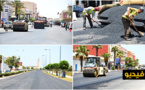 بعد تزفيت أغلب شوارع الناظور.. العمالة تشرع في تزفيت الشارع الرئيسي وسط بالعروي