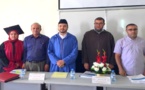 الطالبة الباحثة كريمة الظافر سليلة قبيلة بني سعيد تنال دبلوم الماستر بميزة حسن جدا 
