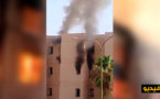 بالفيديو... اندلاع حريق مهول داخل جناح لسكن الطالبات بـ"الحي الجامعي" بوجدة