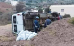 نقل 3 أشخاص إلى مستشفى الحسيمة إثر انقلاب سيارتهم في حادث مروع بضواحي تمسمان