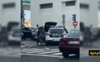 شاهدوا.. الشرطة الإسبانية توقف سيدة بعنف في معبر بني نصار بعد العثور داخل سيارتها على مواطنة لبنانية