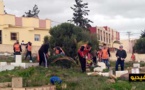 جمعية تجري حملة تنقية واسعة بأرجاء مقبرة "سيدي علي الفاضل العتيقة" ببني أنصار