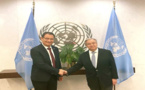 الأمين العام للأمم المتحدة يستقبل محمد بودرا بأمريكا 