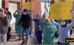 نساء محاصرات بمليلية يحتججن أمام معبر بني نصار للمطالبة بعودتهن الى المغرب
