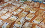 إحباط محاولة تهريب 90 ألف يورو داخل شاحنة للنقل الدولي