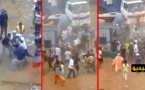 شاهدوا.. فوضى وتراشق بالحجارة بسوق المواشي يحصد جرحى ووفاة أكباش