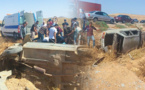 إصابة ثلاثة أشخاص اثر انقلاب سيارة بحاسي بركان