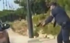 شاهدوا.. شرطي يستخدم سلاحه لتوقيف شخصين عرضا أمن المواطنين للخطر