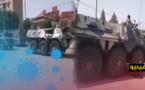 شاهدوا.. الجيش ينزل بالدبابات إلى شوارع بني ملال لفرض تدابير الحجر الصحي 