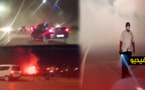 شاهدوا..دخان كثيف ناتج عن حريق في حي المطار يعرقل حركة السير بالناظور 