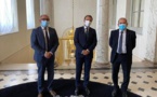 الرئيس الفرنسي إيمانويل ماكرون يستقبل محمد موساوي رئيس المجلس الفرنسي للديانة الإسلامية