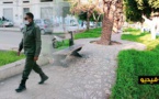  شاهدوا.. سلطات الناظور تمنع المواطنين من الجلوس و التجمع داخل الحدائق العمومية 