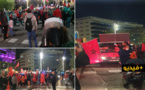 تراغونا.. مغاربة يحتجون في أكبر ساحة بالمدينة دعما للتدخل المغربي بمعبر الكركرات