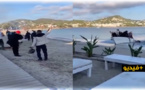 شاهدوا.. مهاجرون سريون يصلون إلى أحد شواطئ إسبانيا ويحتفلون بطلقات "نارية" وسط استنكار لطريقتهم الفوضوية