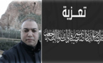  تعزية في وفاة السيد جمال أزكاغ عضو المكتب الإقليمي لسائقي سيارات الأجرة الكبيرة بالناظور 
