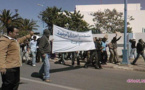 معاقون في وقفة احتجاجية مفتوحة أمام مقر عمالة بركان