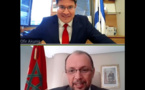 الوزير المنتدب لدى وزارة الشؤون الخارجية و"مغاربة العالم" يجري مباحثات مع وزير التعاون الإقليمي الإسرائيلي