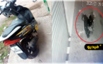 كاميرا المراقبة ترصد "لصا" يسرق دراجة نارية وسط سوق أولاد ميمون
