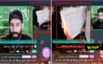 شاهدوا.. سعودي يحرق القرآن مباشرة و"يستفز" المسلمين على مواقع التواصل