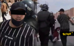 شاهدوا.. شخص بلباس مدني يعنف الأساتذة ووزير حقوق الإنسان يدخل على الخط