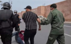 الشرطة تعتقل الشخص الذي ظهر وهو يعنف الأساتذة المحتجين بالرباط