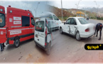 حادثة سير تخلف إصابة إمرأة وخسائر مادية بكورنيش الناظور