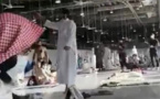 شاهدوا لحظة اعتقال شخص يحمل السلاح الأبيض ويردد عبارات داعمة لداعش داخل الحرم المكي