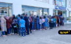 شاهدوا.. طوابير طويلة من المواطنين الناظوريين أمام محل ماركة عالمية لاقتناء ملابس العيد