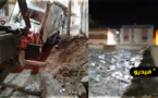 شاهدوا.. غرق شاحنة وسط حي لعراصي بالناظور والساكنة غاضبة من الشركة المكلفة بالأشغال