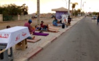 معطلو زايو يعتصمون جنب الطريق الوطنية الرابطة بين الناظور وبركان