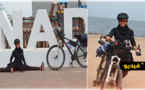 شاهدوا.. شابة تسافر بدراجتها الهوائية من طنجة إلى الناظور