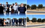 رئيس وأعضاء المجلس الإقليمي يتفقدون مكان بناء مقر المجلس ومستودع السيارات والآليات بالدريوش