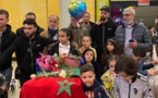 استقبال حار للبطلة المغربية امينة الطاهري بمطار أمستردام