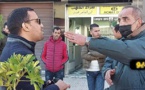 تاجر يحتج على تثبيت حاوية أزبال أمام محله بقيسارية الناظور.. والقائد يدخل على الخط
