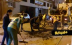 جماعة الناظور تشرع في إصلاح حفر الشوارع 