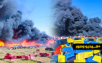 فيديو: بلاد حرق الأسواق.. حريق بجوطية يتسبب في خسائر فادحة